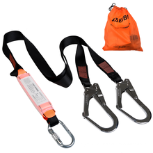 KSEIBI Safety Shock Absorbing Lanyard Webbing With Double Hook